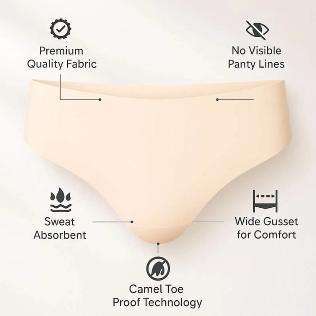 Seamless Invisible Thong